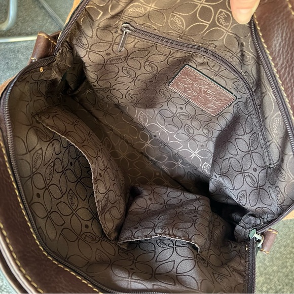 Fossil Patchwork Leather Tote Bag - Multicolor - Picture 13 of 13